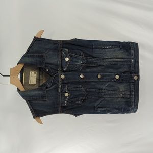 Rag & Bone Distressed Denim Vest